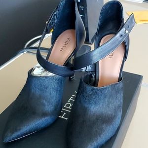 Firth leather black heels